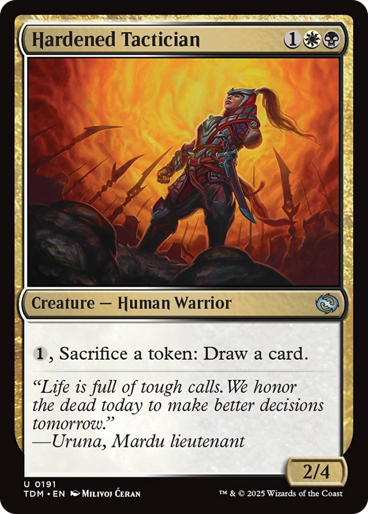 Hardened Tactician [Tarkir: Dragonstorm] | L.A. Mood Comics and Games
