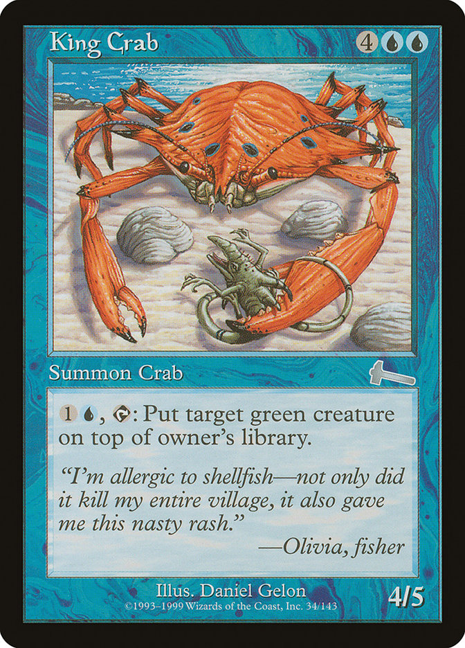 King Crab [Urza's Legacy] | L.A. Mood Comics and Games