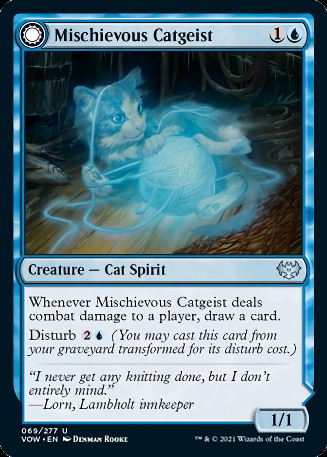 Mischievous Catgeist // Catlike Curiosity [Innistrad: Crimson Vow] | L.A. Mood Comics and Games