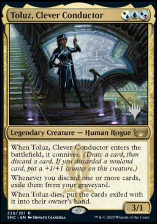 Toluz, Clever Conductor (Promo Pack) [Streets of New Capenna Promos] | L.A. Mood Comics and Games