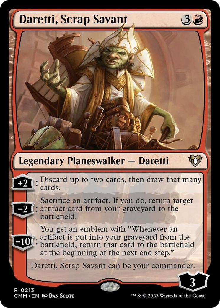 Daretti, Scrap Savant [Commander Masters] | L.A. Mood Comics and Games