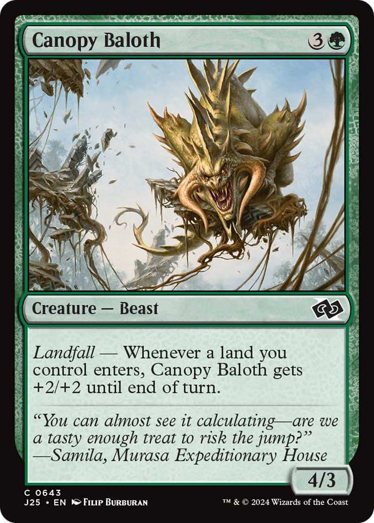 Canopy Baloth [Foundations Jumpstart] | L.A. Mood Comics and Games