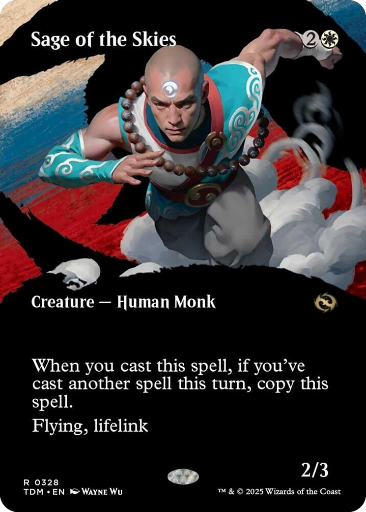 Sage of the Skies (Borderless) [Tarkir: Dragonstorm] | L.A. Mood Comics and Games
