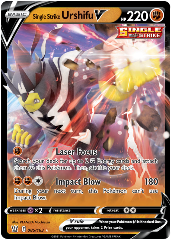 Single Strike Urshifu V (085/163) [Sword & Shield: Battle Styles] | L.A. Mood Comics and Games