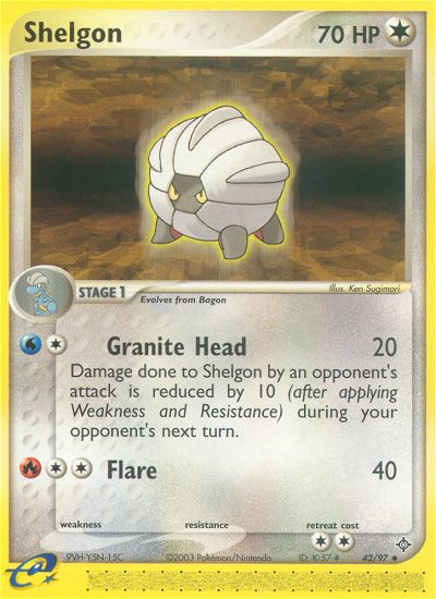Shelgon (42/97) [EX: Dragon] | L.A. Mood Comics and Games