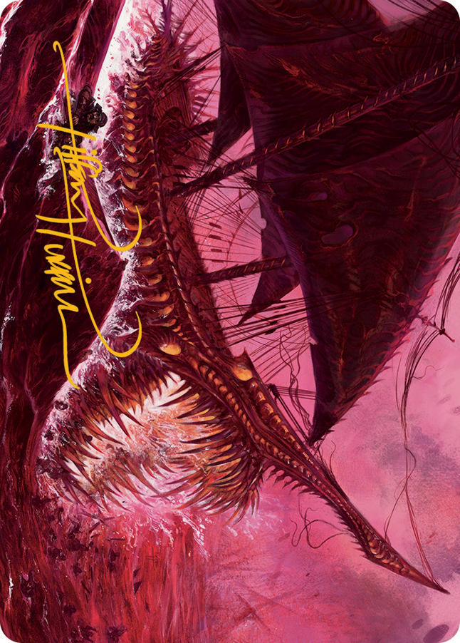 Marauding Dreadship Art Card (Gold-Stamped Signature) [March of the Machine Art Series] | L.A. Mood Comics and Games