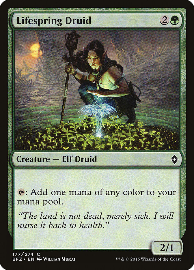 Lifespring Druid [Battle for Zendikar] | L.A. Mood Comics and Games