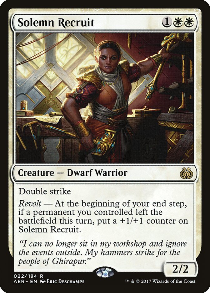Solemn Recruit [Aether Revolt] | L.A. Mood Comics and Games