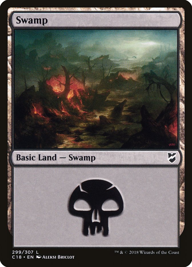 Swamp (299) [Commander 2018] | L.A. Mood Comics and Games