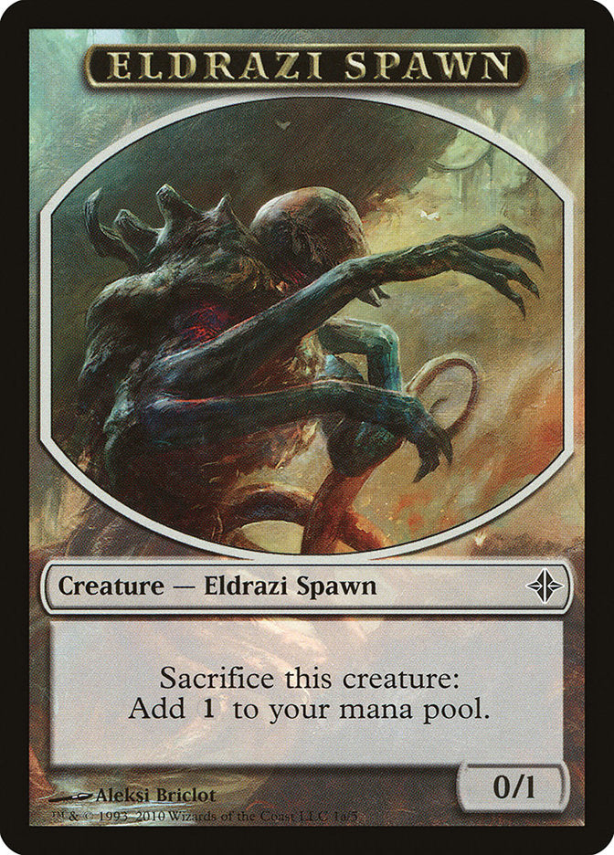 Eldrazi Spawn Token (1a/5) [Rise of the Eldrazi Tokens] | L.A. Mood Comics and Games