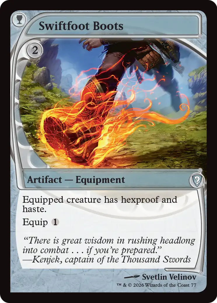 Swiftfoot Boots (Future Sight) [Mystery Booster: Commander Edition] | L.A. Mood Comics and Games