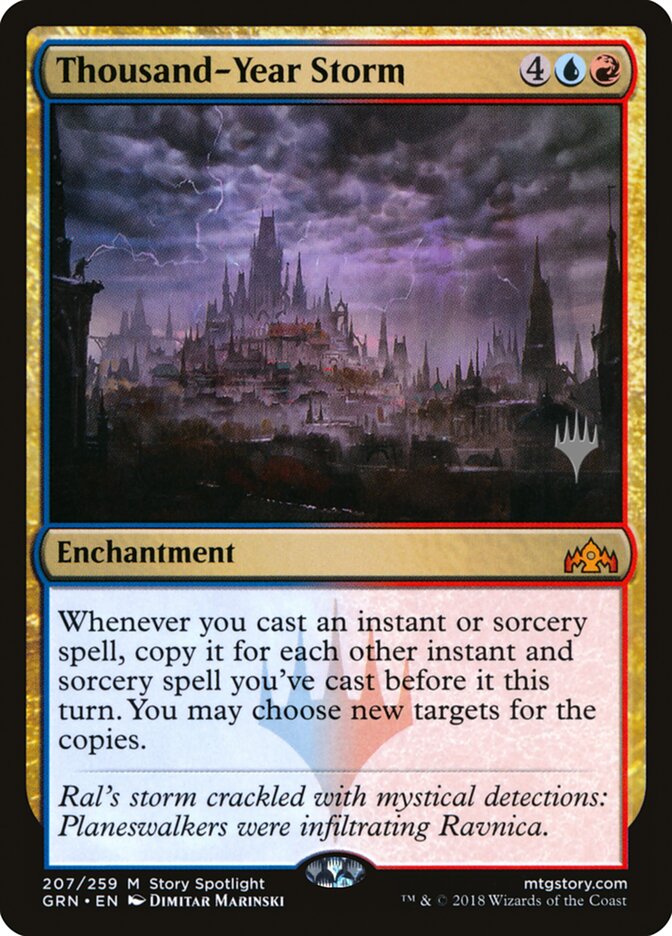 Thousand-Year Storm (Promo Pack) [Guilds of Ravnica Promos] | L.A. Mood Comics and Games