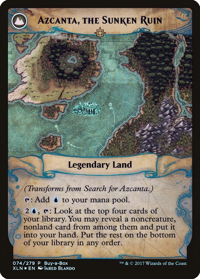Search for Azcanta // Azcanta, the Sunken Ruin (Buy-A-Box) [Ixalan Treasure Chest] | L.A. Mood Comics and Games