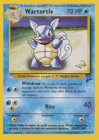 Wartortle (63/130) (W Stamped Promo) [Base Set 2] | L.A. Mood Comics and Games