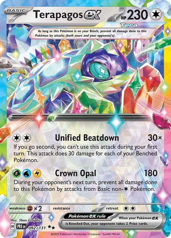 Terapagos ex (092/131) [Scarlet & Violet: Prismatic Evolutions] | L.A. Mood Comics and Games