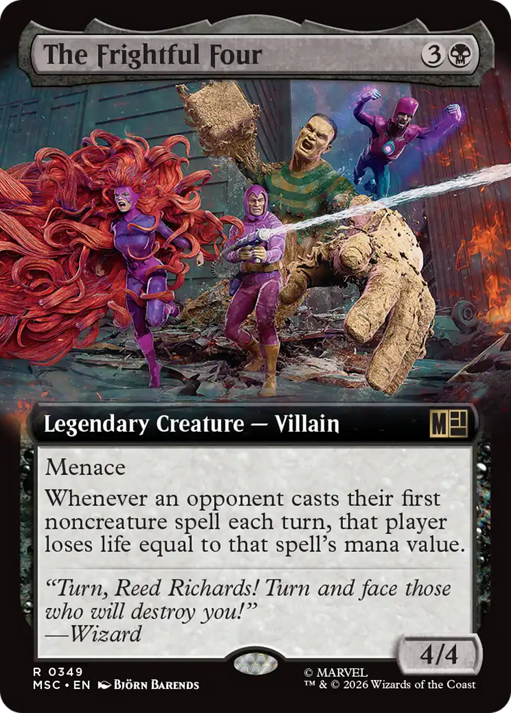 The Frightful Four (Extended Art) [Marvel Super Heroes Commander] | L.A. Mood Comics and Games