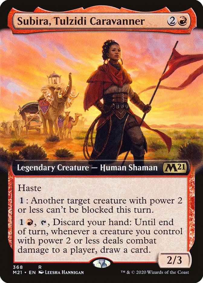 Subira, Tulzidi Caravanner (Extended Art) [Core Set 2021] | L.A. Mood Comics and Games