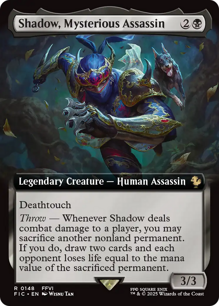 Shadow, Mysterious Assassin (Extended Art) [FINAL FANTASY Commander] | L.A. Mood Comics and Games