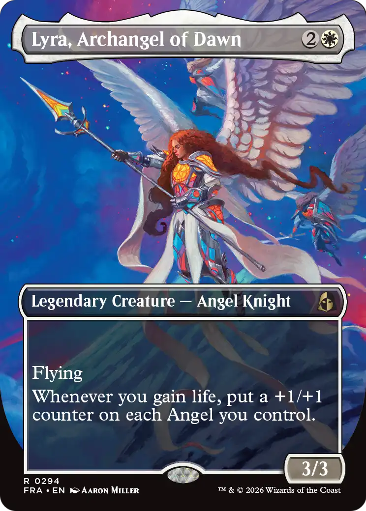 Lyra, Archangel of Dawn (294) (Borderless) [Reality Fracture] | L.A. Mood Comics and Games