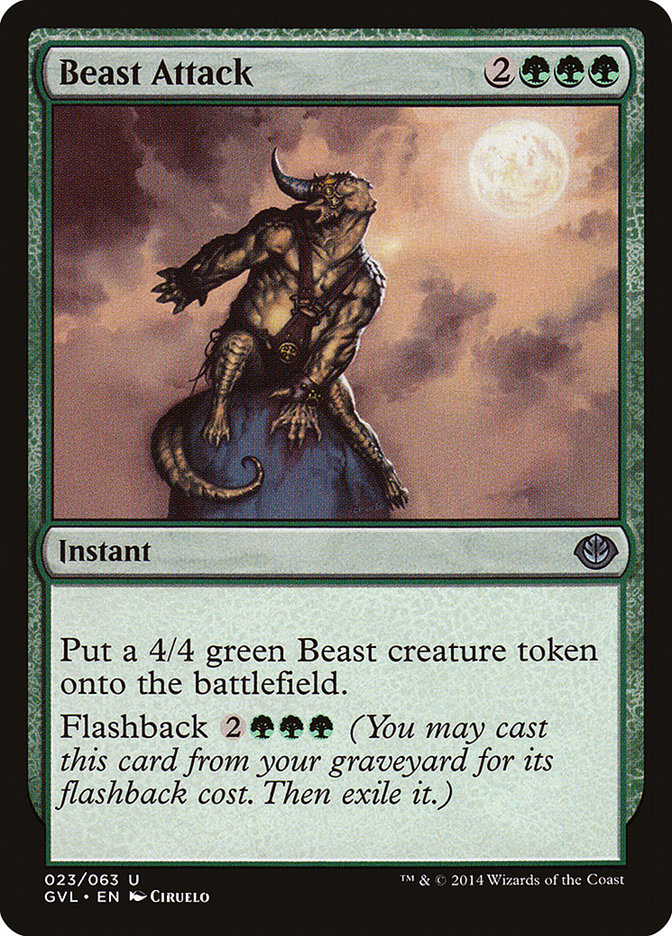 Beast Attack (Garruk vs. Liliana) [Duel Decks Anthology] | L.A. Mood Comics and Games