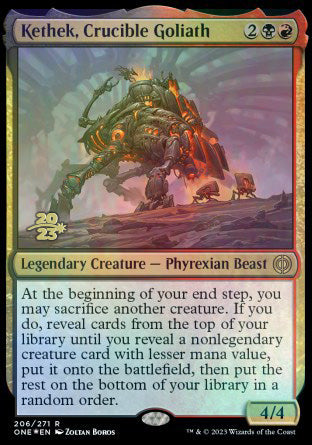 Kethek, Crucible Goliath [Phyrexia: All Will Be One Prerelease Promos] | L.A. Mood Comics and Games