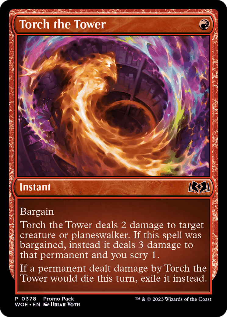 Torch the Tower (Promo Pack) [Wilds of Eldraine Promos] | L.A. Mood Comics and Games