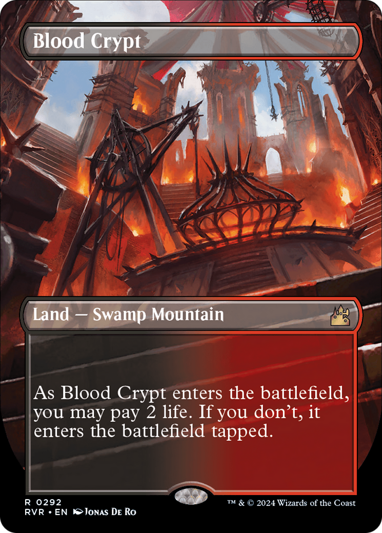 Blood Crypt (Borderless) [Ravnica Remastered] | L.A. Mood Comics and Games