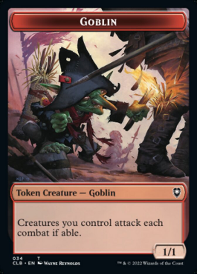 Pirate // Goblin Double-Sided Token [Commander Legends: Battle for Baldur's Gate Tokens] | L.A. Mood Comics and Games