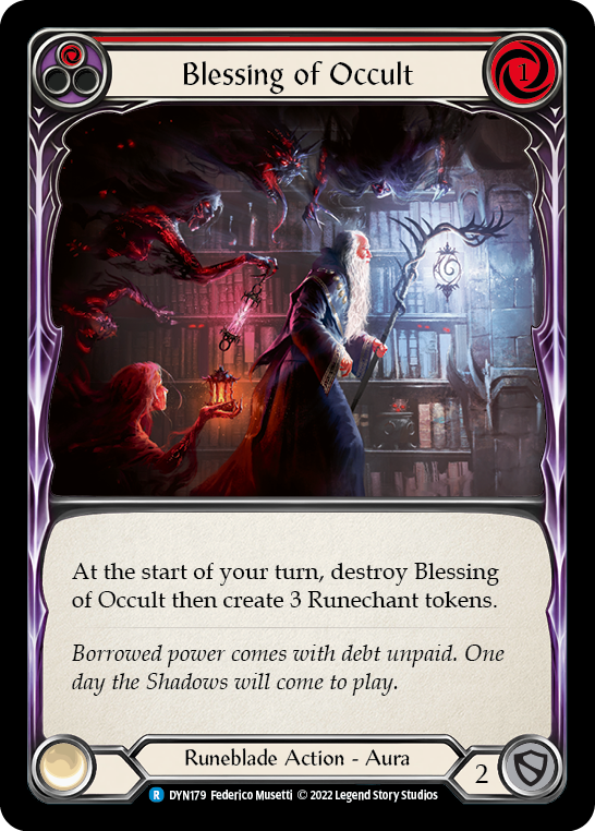 Blessing of Occult (Red) [DYN179] (Dynasty) | L.A. Mood Comics and Games