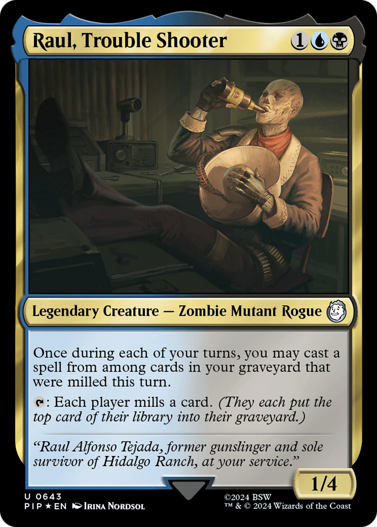 Raul, Trouble Shooter (Surge Foil) [Fallout] | L.A. Mood Comics and Games