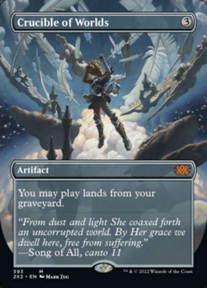 Crucible of Worlds (Borderless Alternate Art) [Double Masters 2022] | L.A. Mood Comics and Games