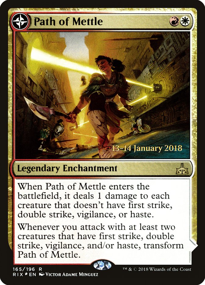 Path of Mettle // Metzali, Tower of Triumph [Rivals of Ixalan Prerelease Promos] | L.A. Mood Comics and Games