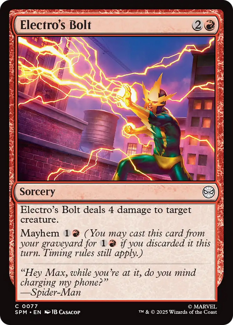 Electro's Bolt [Marvel's Spider-Man] | L.A. Mood Comics and Games