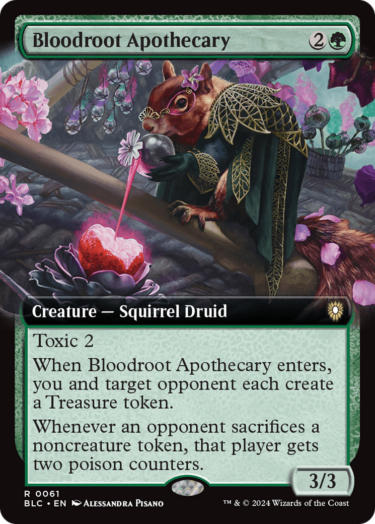 Bloodroot Apothecary (Extended Art) [Bloomburrow Commander] | L.A. Mood Comics and Games