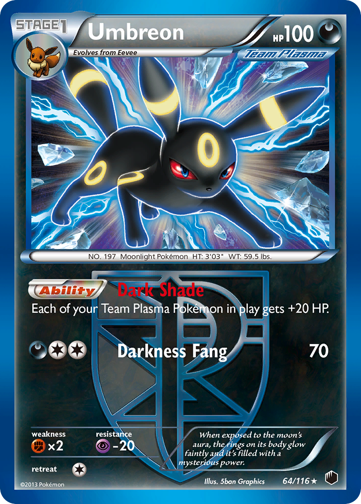 Umbreon (64/116) [Black & White: Plasma Freeze] | L.A. Mood Comics and Games