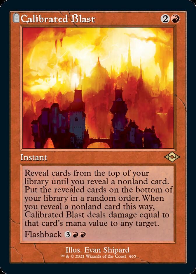 Calibrated Blast (Retro Foil Etched) [Modern Horizons 2] | L.A. Mood Comics and Games
