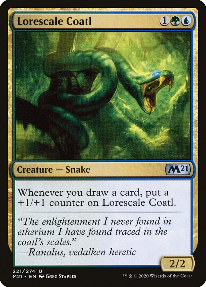 Lorescale Coatl [Core Set 2021] | L.A. Mood Comics and Games