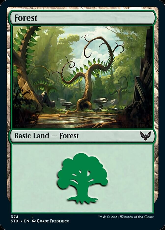 Forest (374) [Strixhaven: School of Mages] | L.A. Mood Comics and Games