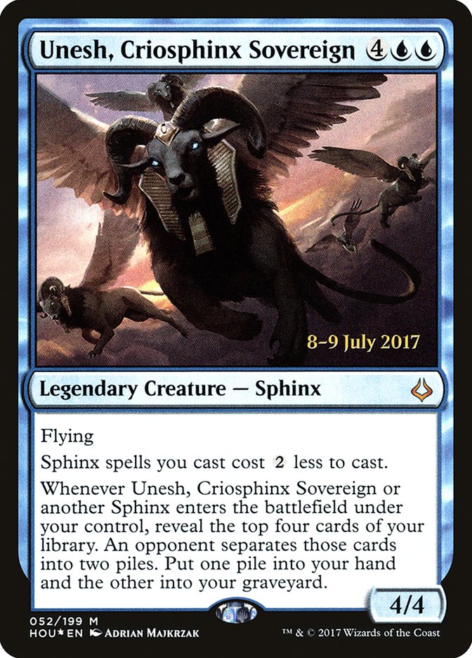 Unesh, Criosphinx Sovereign [Hour of Devastation Prerelease Promos] | L.A. Mood Comics and Games