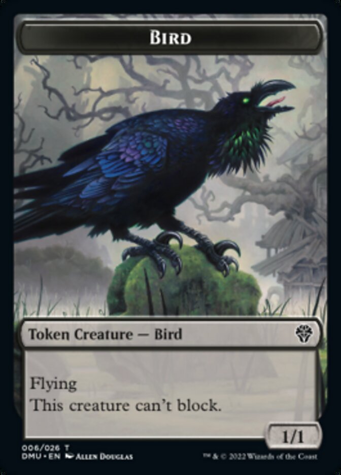 Bird (002) // Bird (006) Double-Sided Token [Dominaria United Tokens] | L.A. Mood Comics and Games
