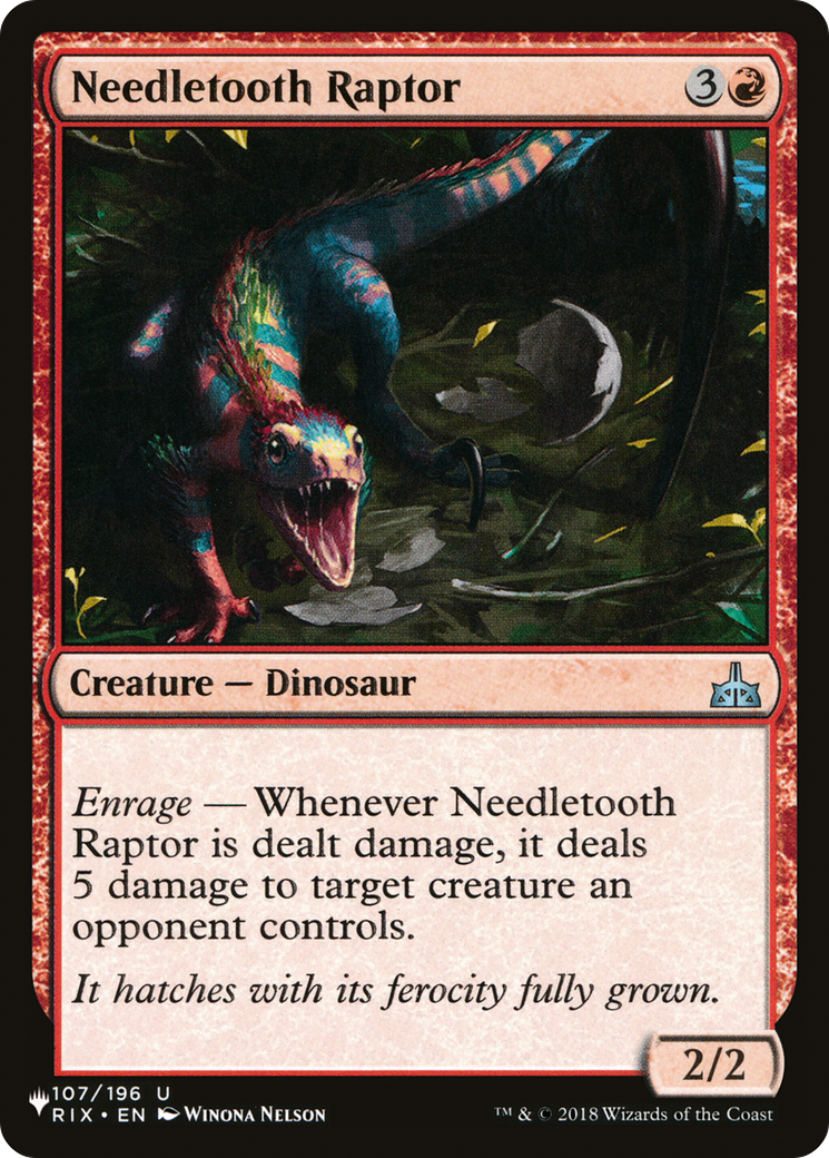 Needletooth Raptor [The List] | L.A. Mood Comics and Games