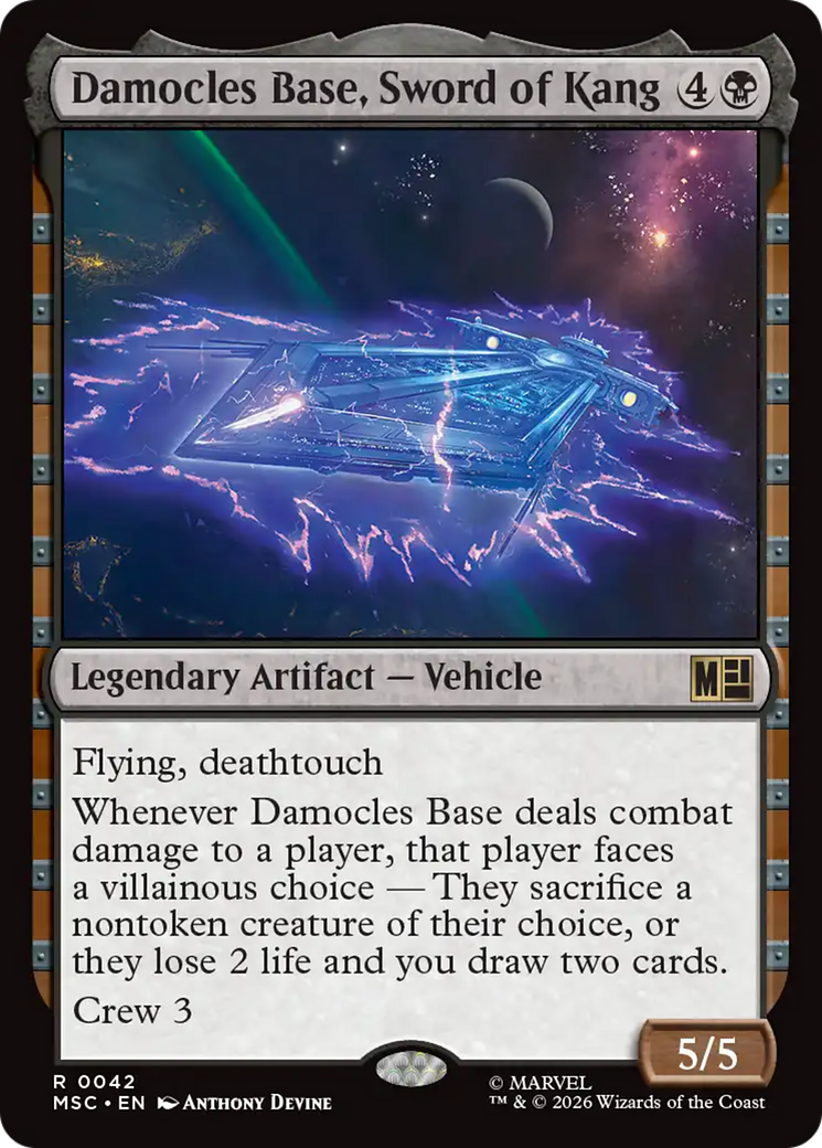 Damocles Base, Sword of Kang (Surge Foil) [Marvel Super Heroes Commander] | L.A. Mood Comics and Games