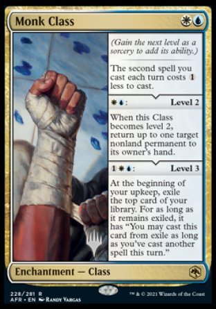 Monk Class (Promo Pack) [Dungeons & Dragons: Adventures in the Forgotten Realms Promos] | L.A. Mood Comics and Games