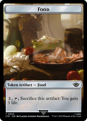 Smaug // Food (0023) Double-Sided Token (Surge Foil) [The Lord of the Rings: Tales of Middle-Earth Tokens] | L.A. Mood Comics and Games