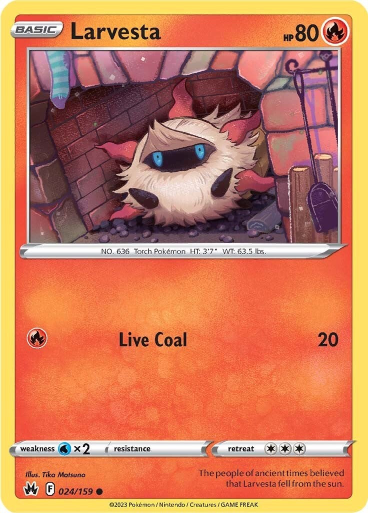 Larvesta (024/159) [Sword & Shield: Crown Zenith] | L.A. Mood Comics and Games