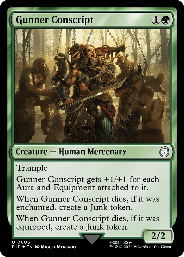 Gunner Conscript (Surge Foil) [Fallout] | L.A. Mood Comics and Games