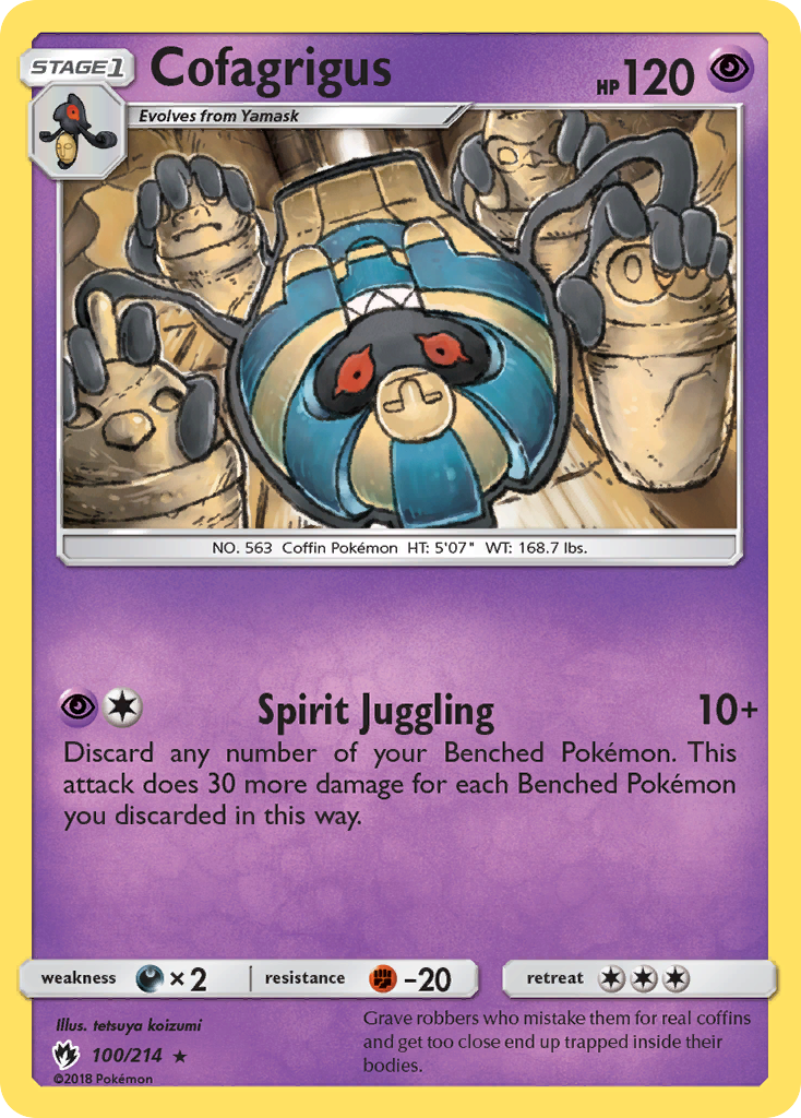 Cofagrigus (100/214) [Sun & Moon: Lost Thunder] | L.A. Mood Comics and Games