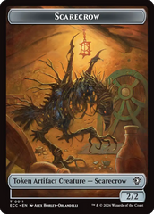 Saproling // Scarecrow Double-Sided Token [Lorwyn Eclipsed Tokens] | L.A. Mood Comics and Games