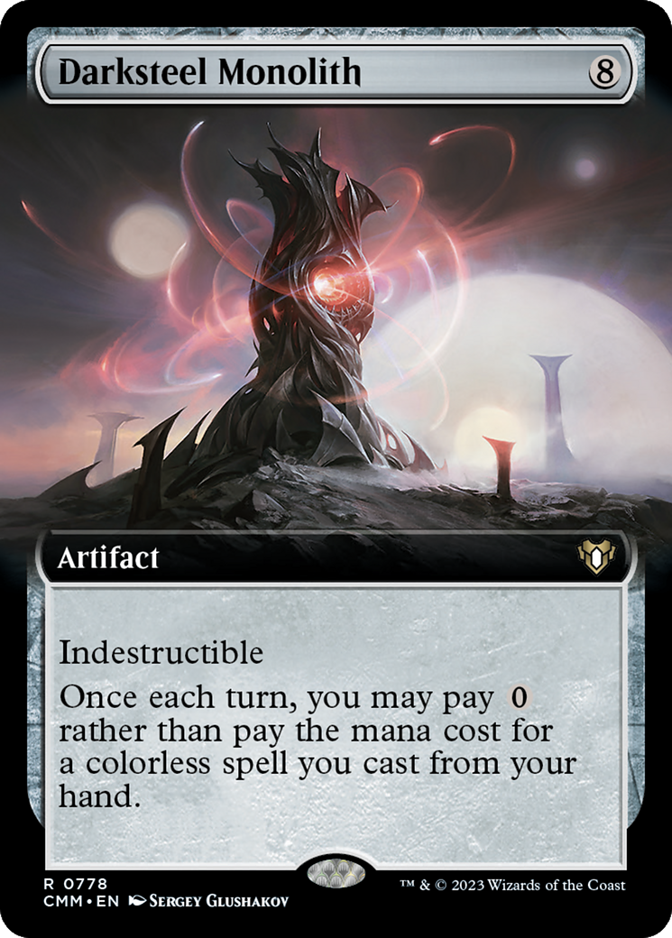 Darksteel Monolith (Extended Art) [Commander Masters] | L.A. Mood Comics and Games