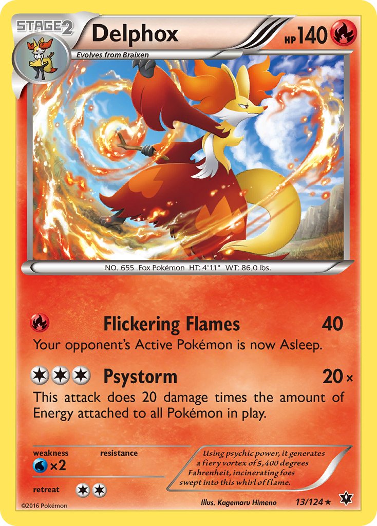 Delphox (13/124) (Theme Deck Exclusive) [XY: Fates Collide] | L.A. Mood Comics and Games